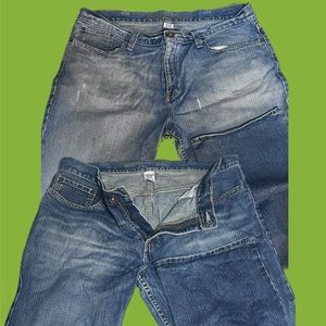 2 Pairs of 38X34 Roebuck & Co.  Bootcut Jeans